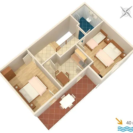 By The Sea Okuklje, Mljet - 4933 Appartamento *